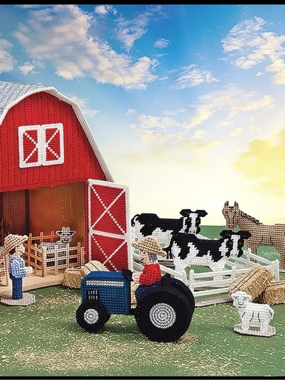The Best of Mary Maxim Barnyard Playset - Red Barn